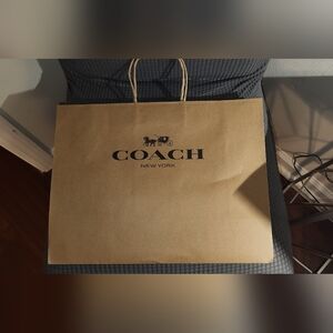 Coach Tan Shopping Bag with Logo
